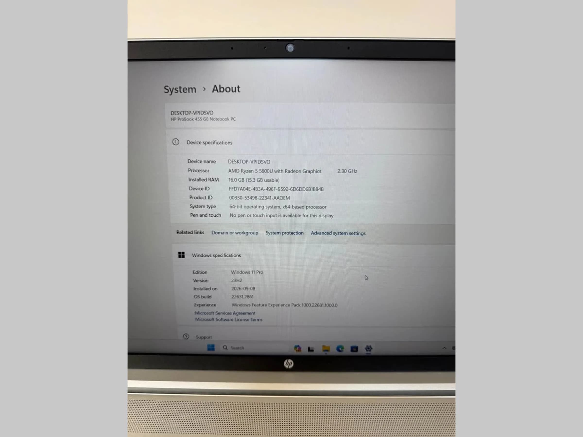 HP Probook 455 G8